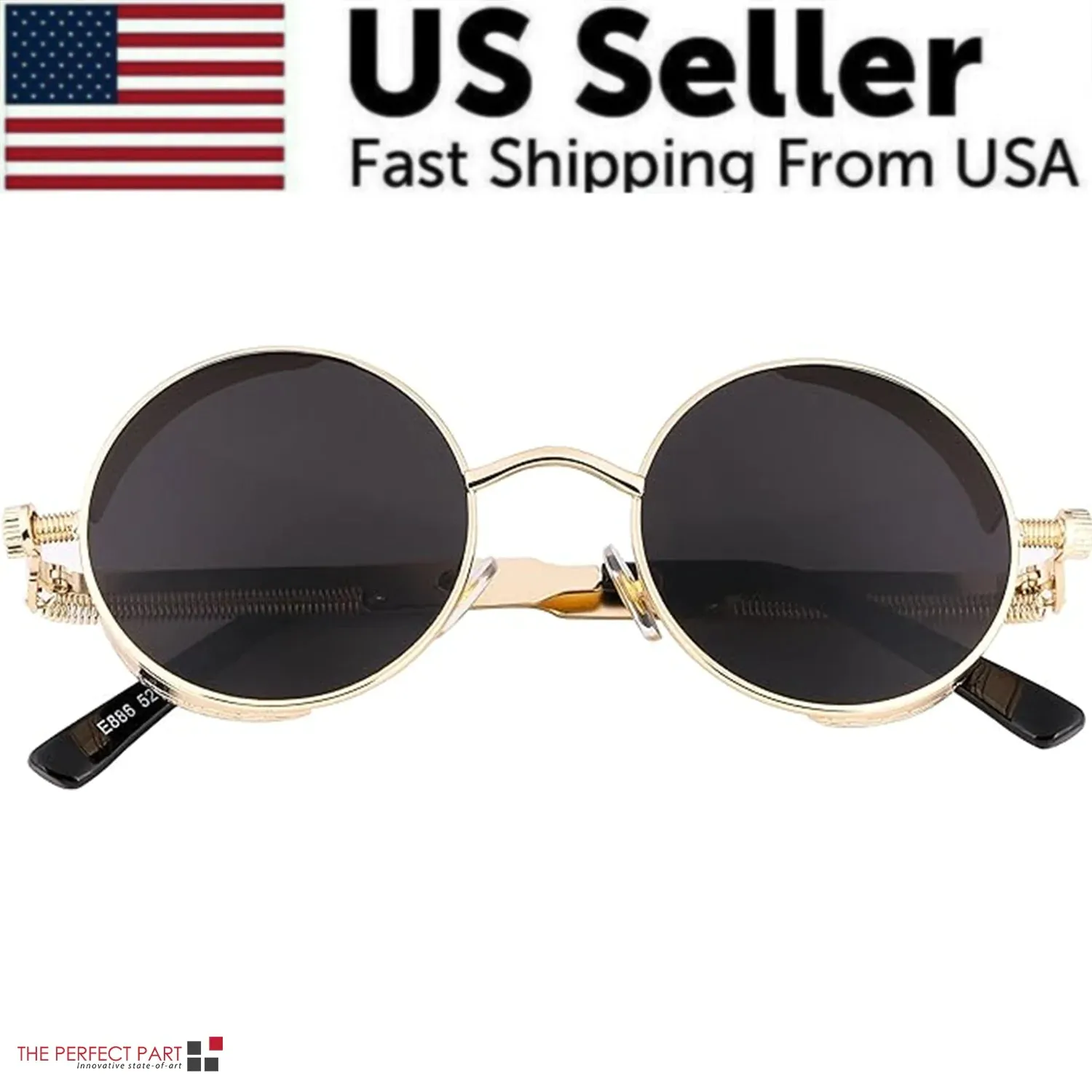 Retro Round Polarized Sunglasses