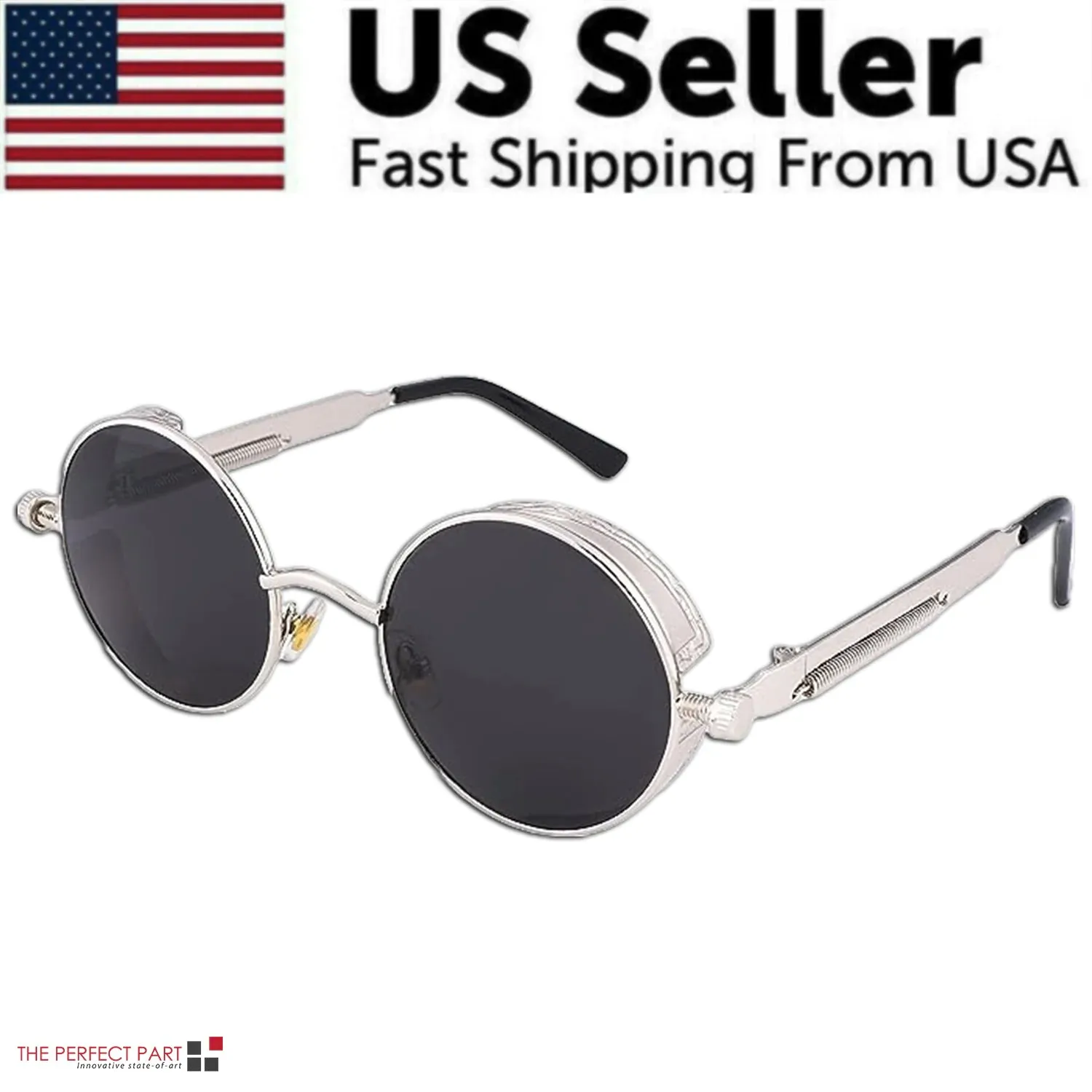 Retro Round Polarized Sunglasses