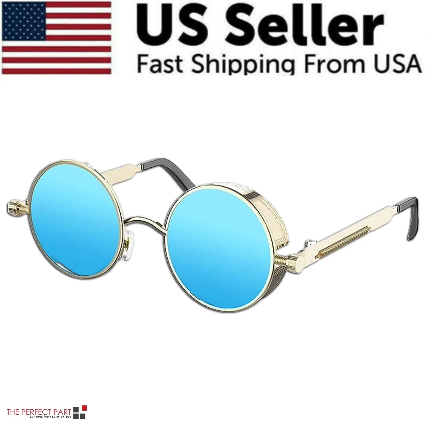 Retro Round Polarized Sunglasses