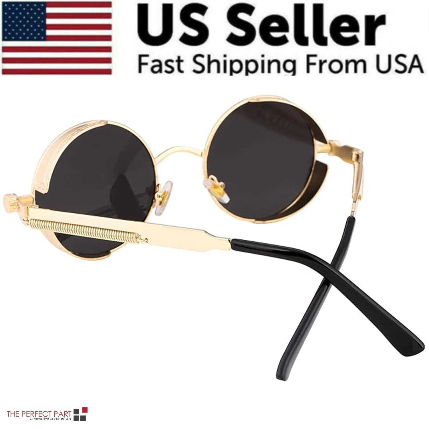 Retro Round Polarized Sunglasses