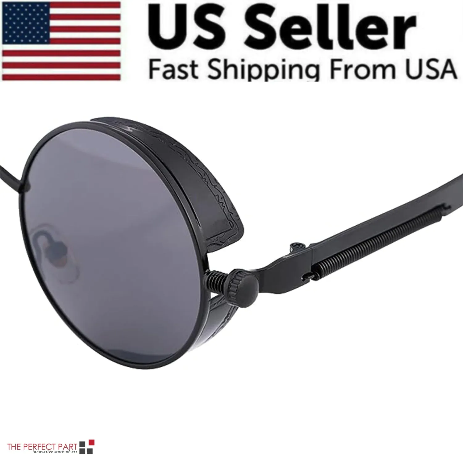 Retro Round Polarized Sunglasses