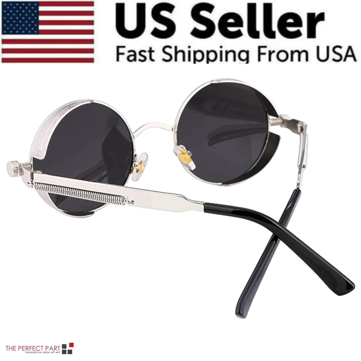Retro Round Polarized Sunglasses