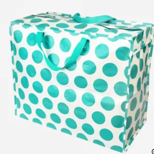 Rex London Turquoise on white Spotlight Jumbo Storage Bag