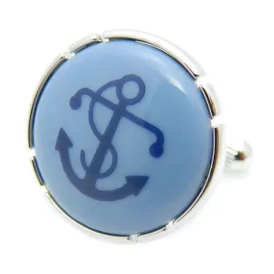 Royal Copenhagen Anchor Light Blue Cufflinks