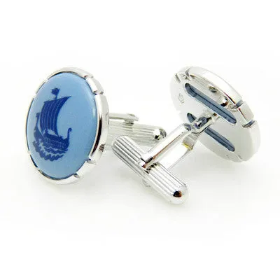 Royal Copenhagen Ship Cufflinks