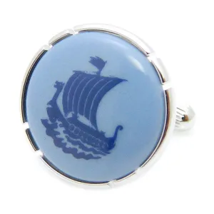 Royal Copenhagen Ship Cufflinks