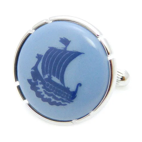 Royal Copenhagen Ship Cufflinks