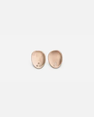 Sasa / Orange Diamond Studs