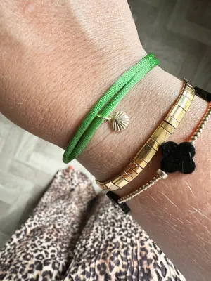 Shell corded bracelet