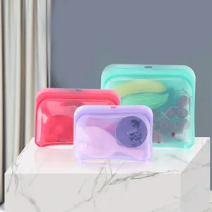 Silicone Coloured Food Storage Bags