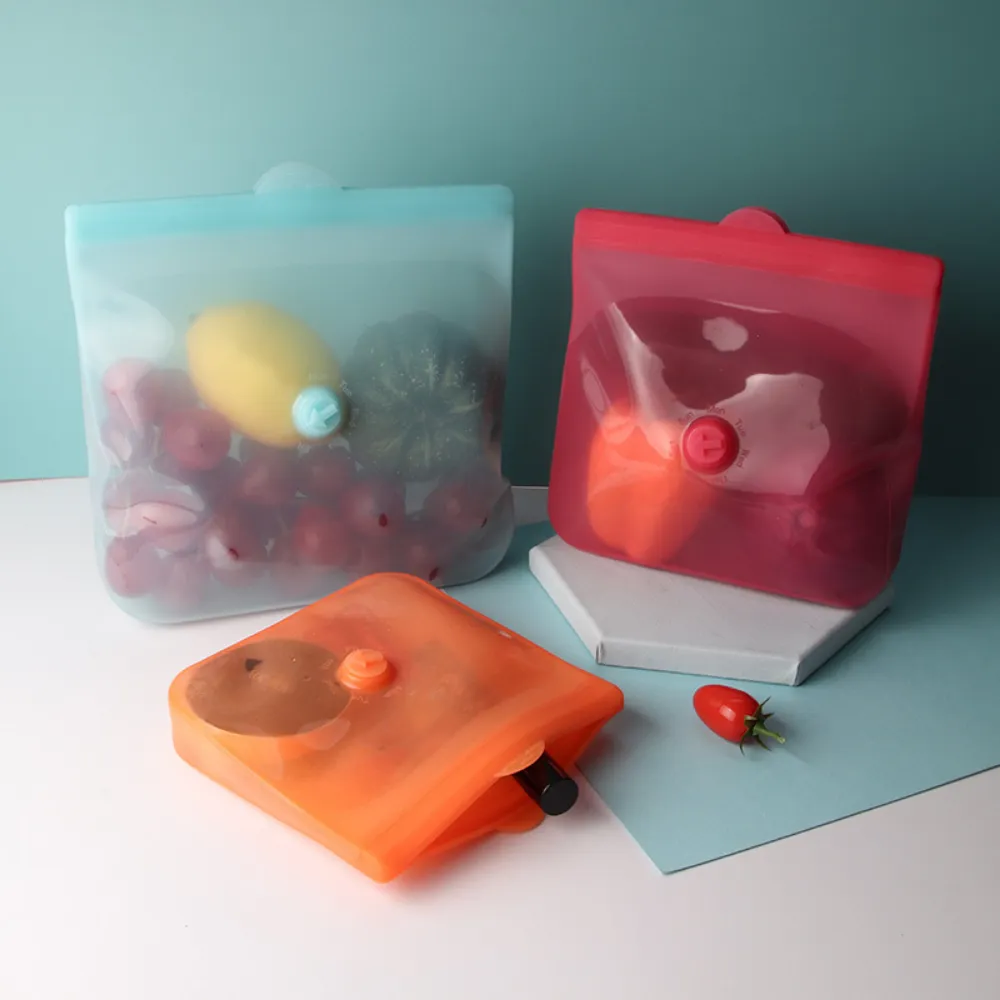 Silicone Coloured Food Storage Bags