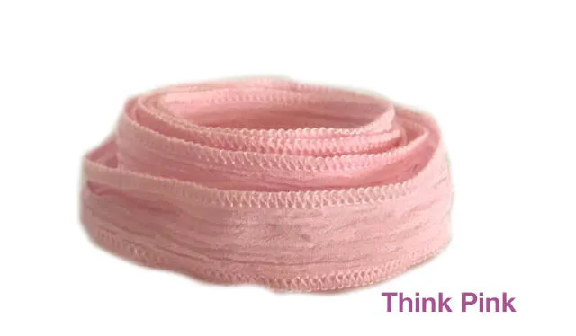 Silk Wrap Bracelet with Sterling Silver 925 Peace or OM Charm