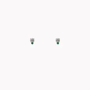 The Olivia Diamond & Emerald Studs
