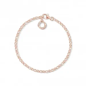 Thomas Sabo Silver Rose Gold Charm Bracelet X0243-415-40