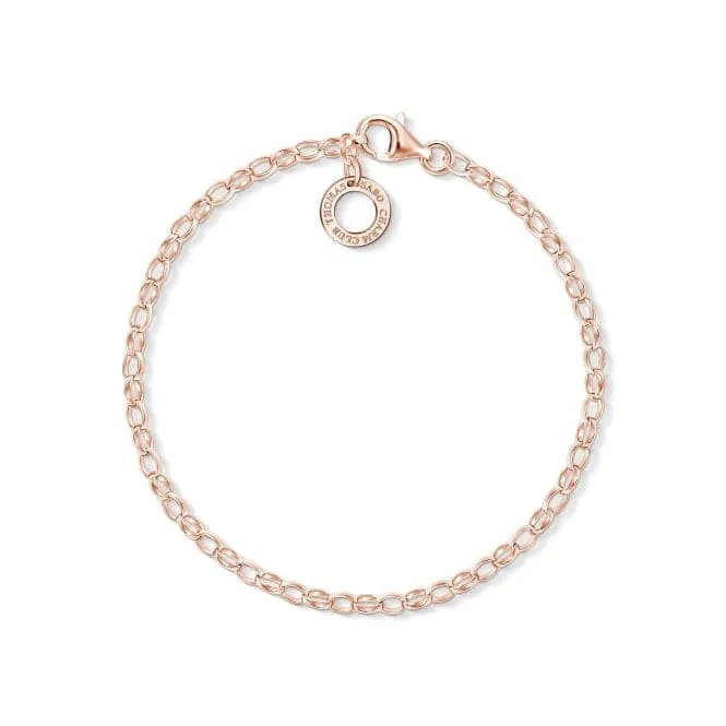 Thomas Sabo Silver Rose Gold Charm Bracelet X0243-415-40