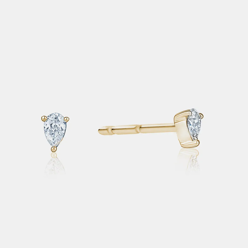 Tiny Pear Studs