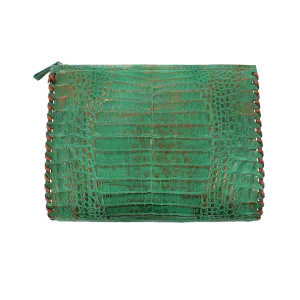 Whipstitch Alligator Clutch