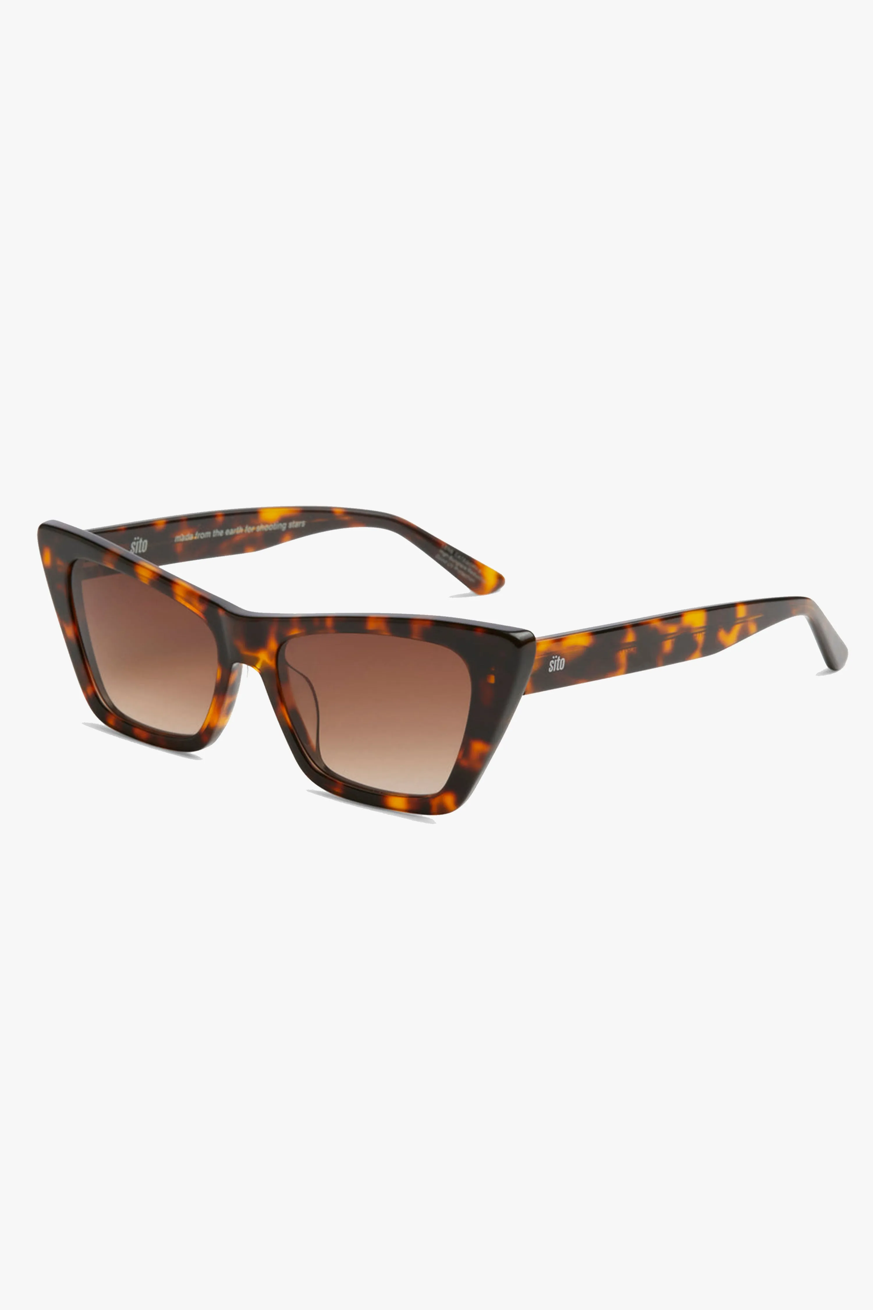 Wonderland Honey Tort Cat Eye Gradient Lens Sunglasses