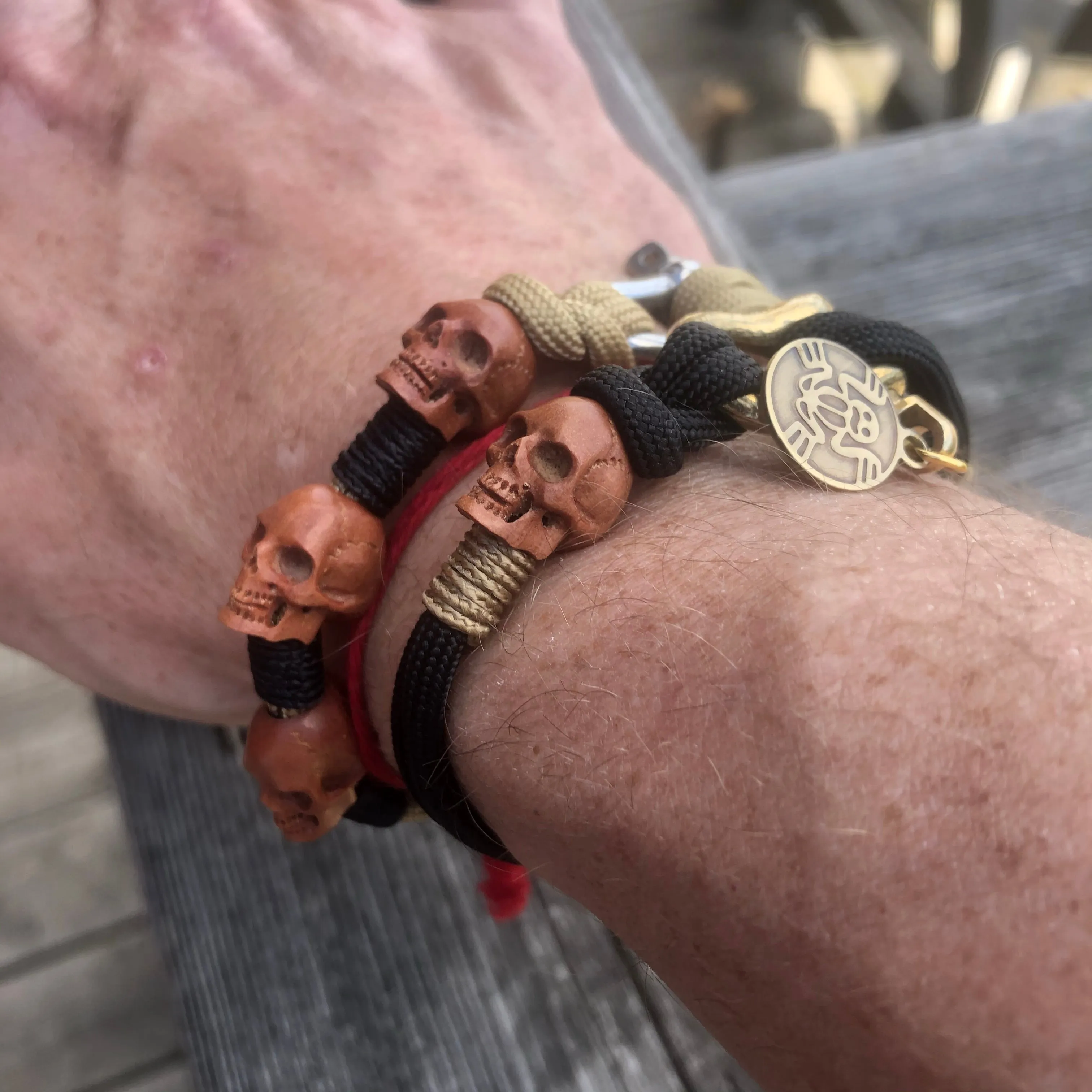Wooden Skull bracelets